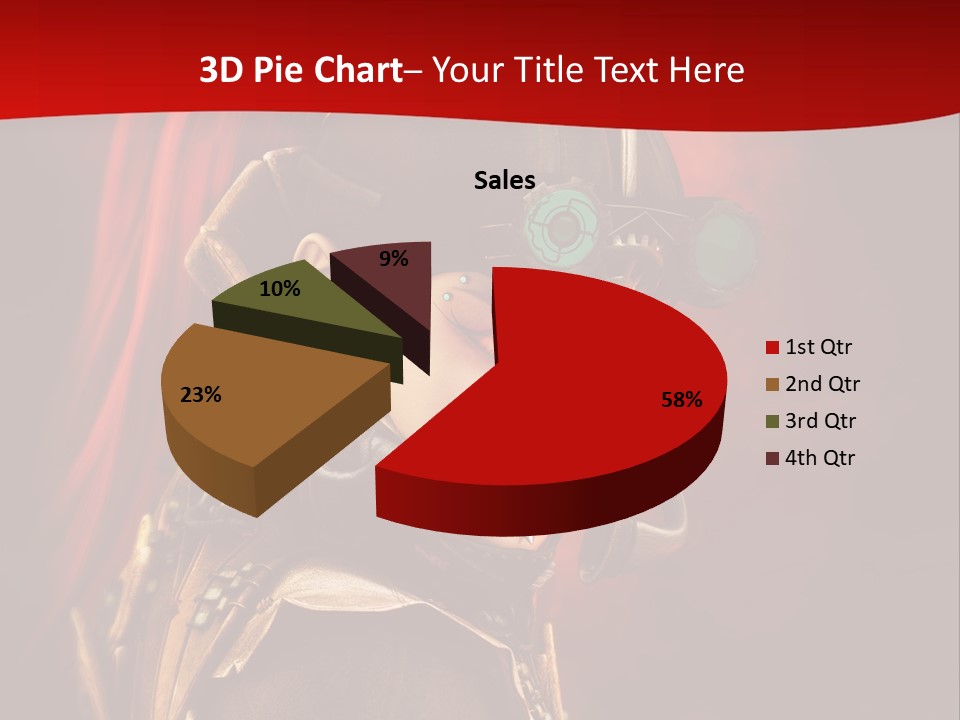 Fire Costume Woman PowerPoint Template