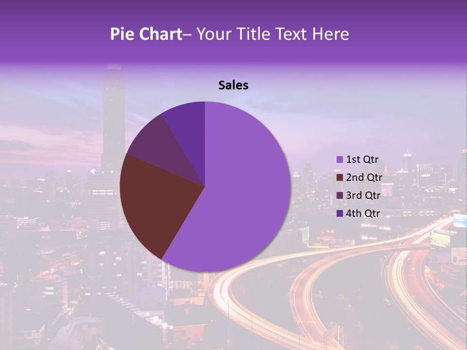 Flowing Colour Scene PowerPoint Template