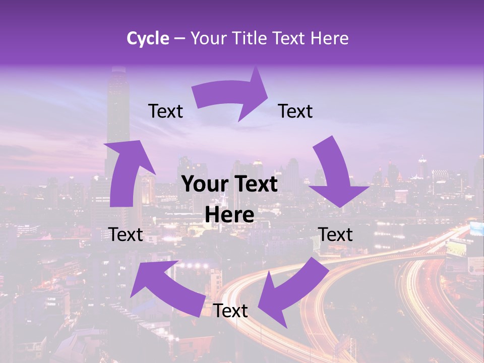 Flowing Colour Scene PowerPoint Template