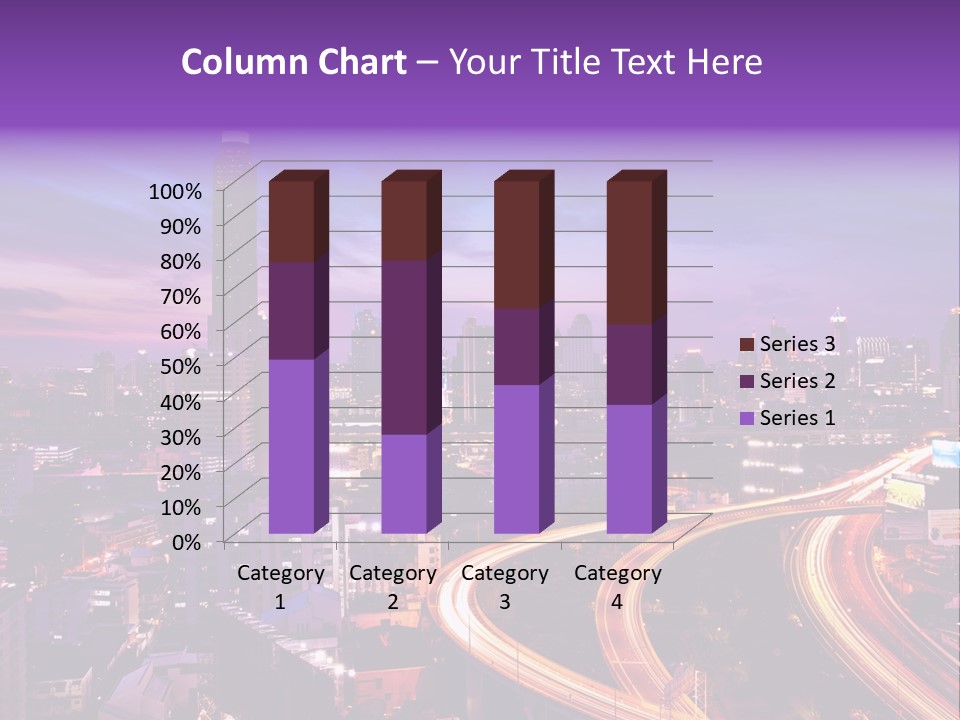 Flowing Colour Scene PowerPoint Template