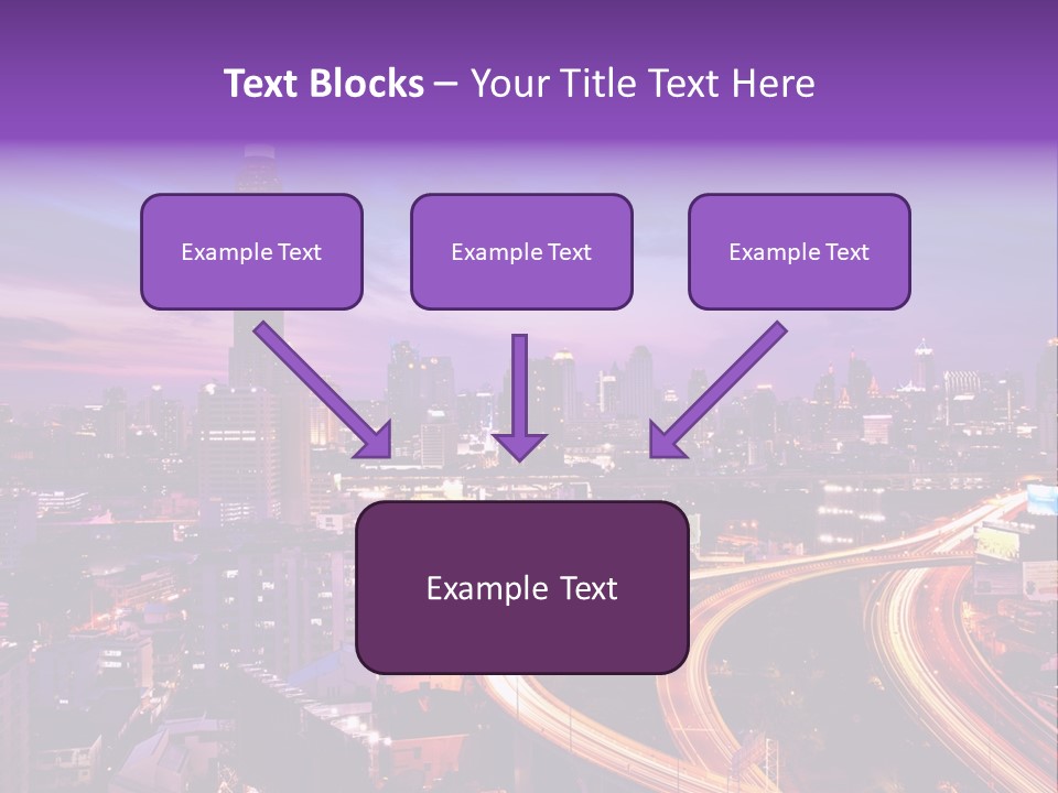 Flowing Colour Scene PowerPoint Template