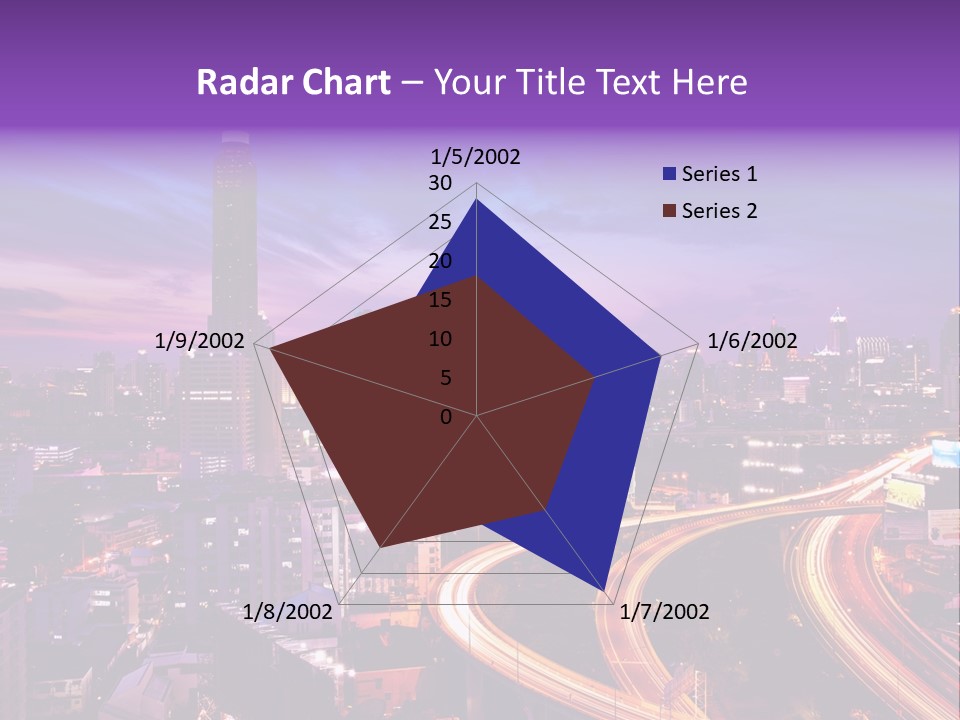 Flowing Colour Scene PowerPoint Template