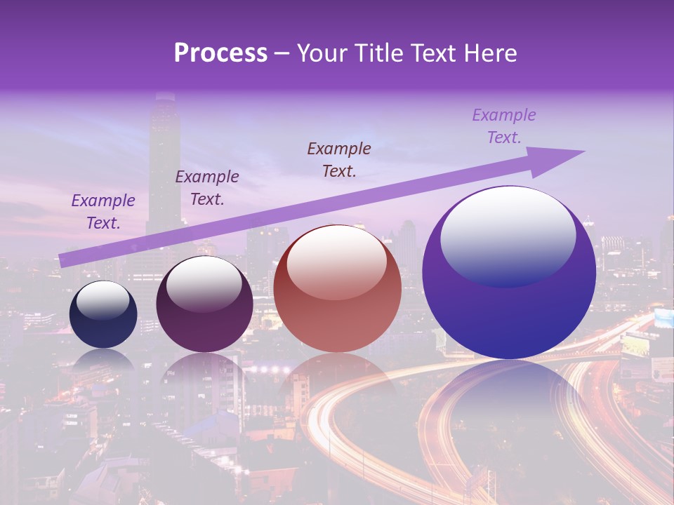 Flowing Colour Scene PowerPoint Template