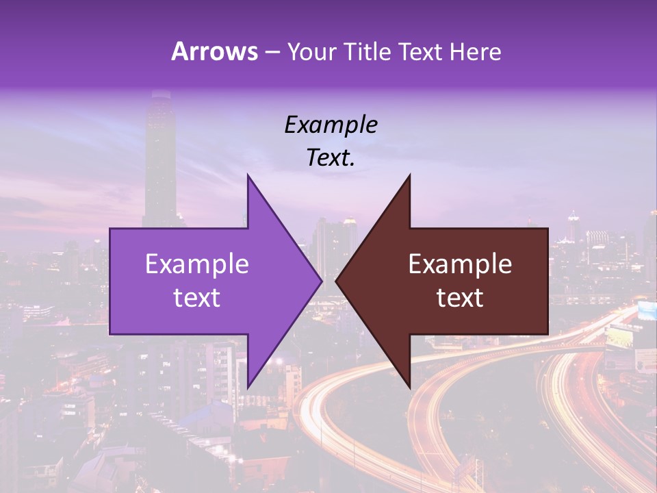 Flowing Colour Scene PowerPoint Template