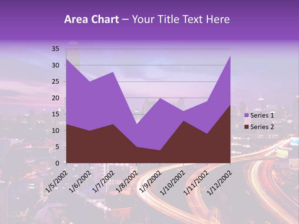 Flowing Colour Scene PowerPoint Template