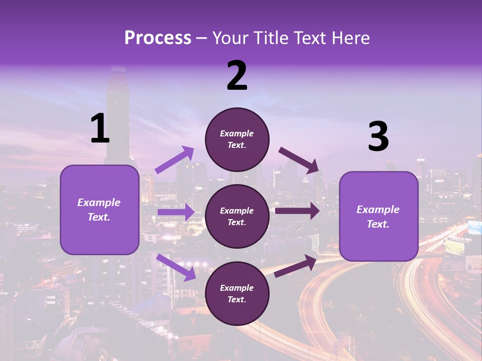 Flowing Colour Scene PowerPoint Template