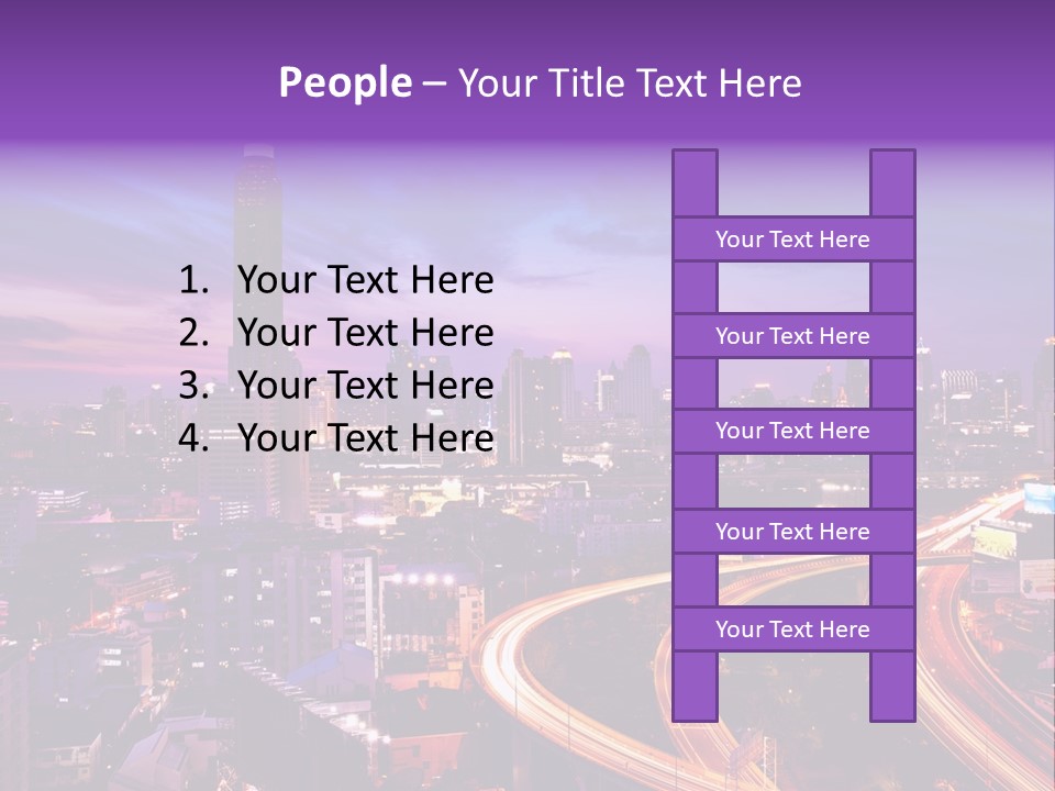 Flowing Colour Scene PowerPoint Template