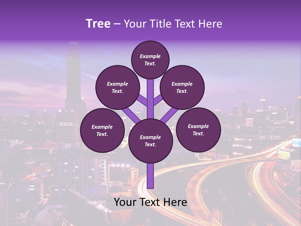 Flowing Colour Scene PowerPoint Template
