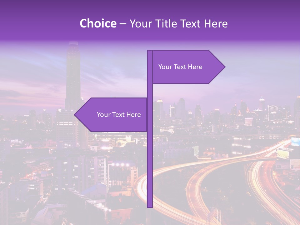 Flowing Colour Scene PowerPoint Template