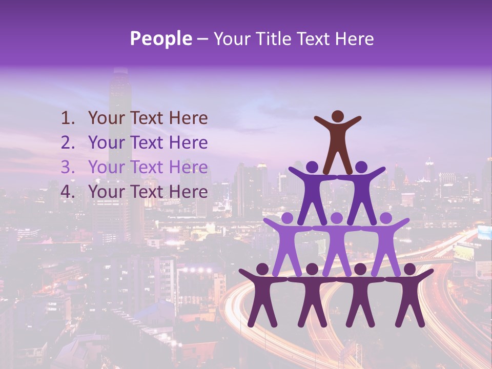 Flowing Colour Scene PowerPoint Template