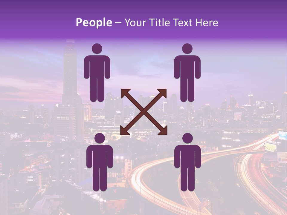 Flowing Colour Scene PowerPoint Template