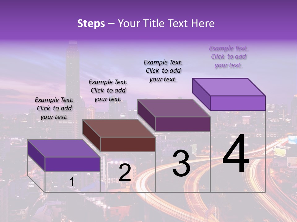Flowing Colour Scene PowerPoint Template