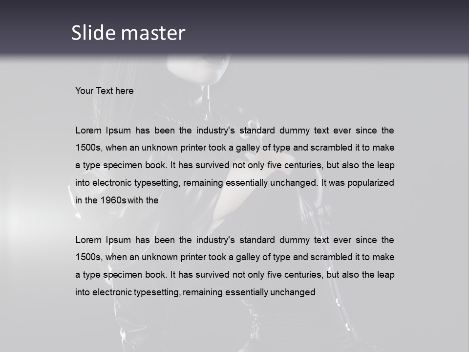 Latex Sensuality Victorian PowerPoint Template