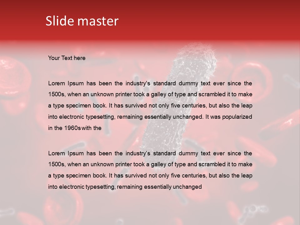 Bacterial Contagious Cell PowerPoint Template
