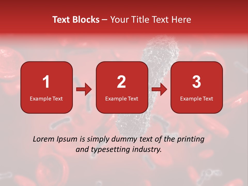 Bacterial Contagious Cell PowerPoint Template