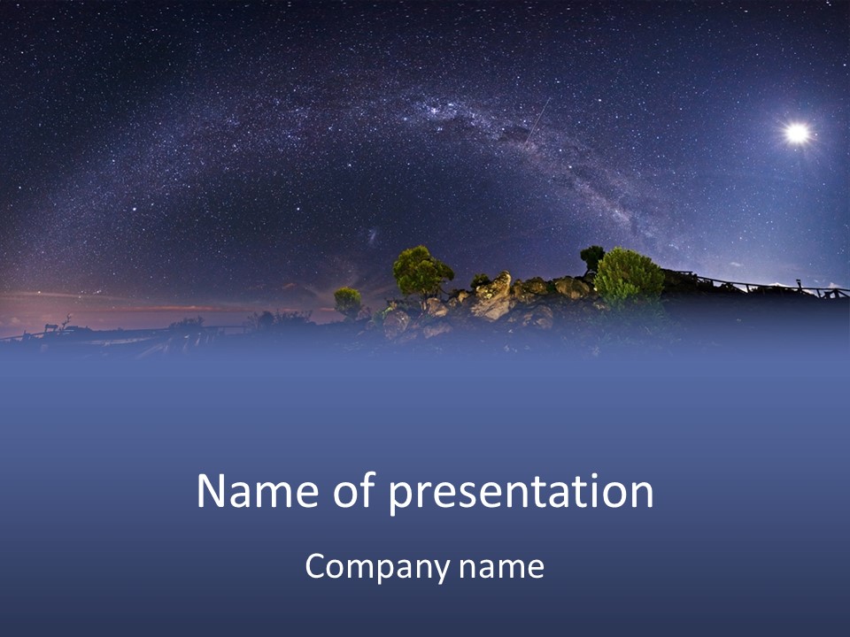 Planet Star Cosmos PowerPoint Template