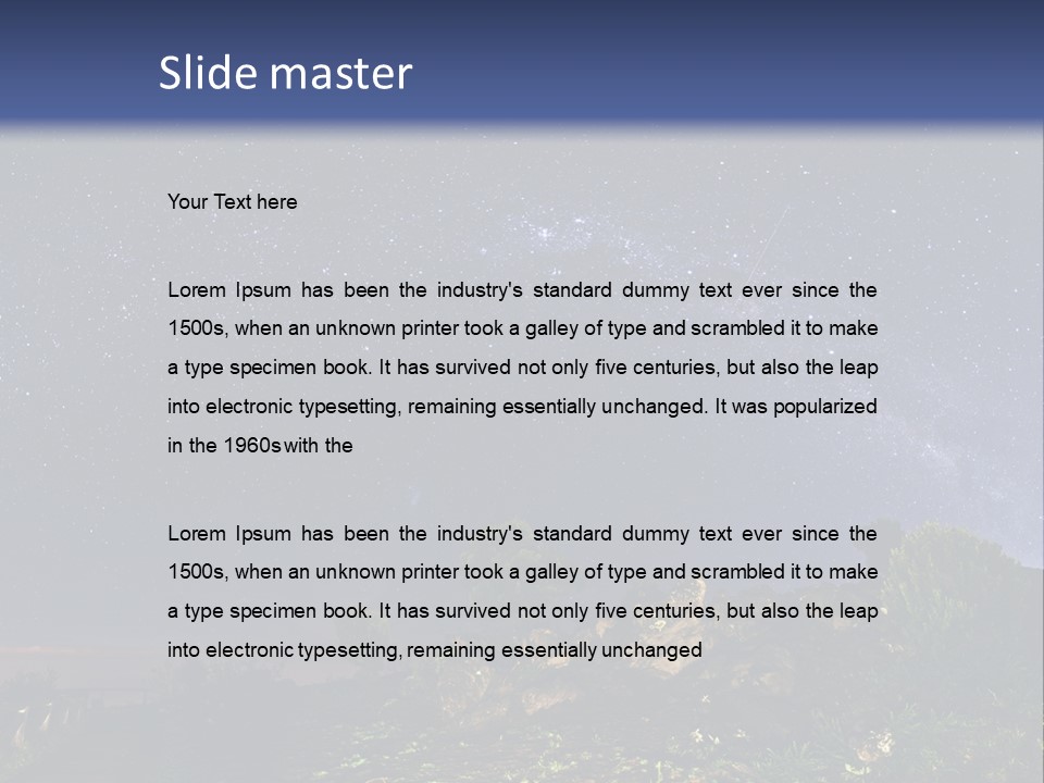 Planet Star Cosmos PowerPoint Template