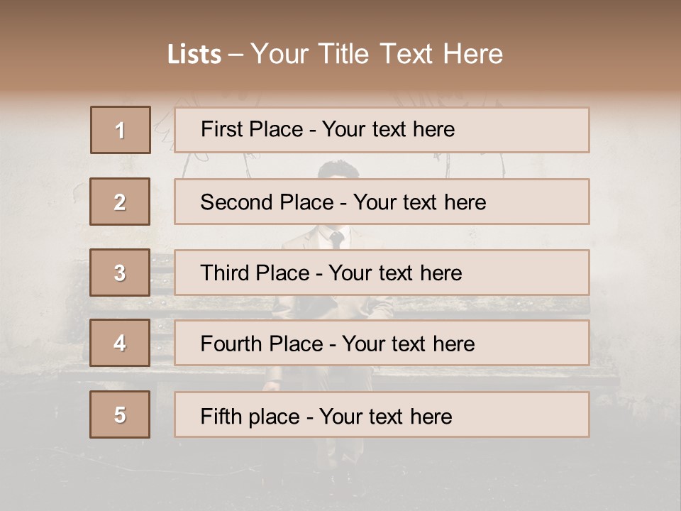 Businessman Outdoor Career PowerPoint Template