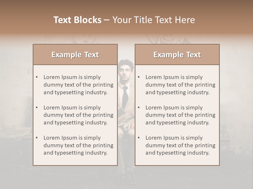 Businessman Outdoor Career PowerPoint Template