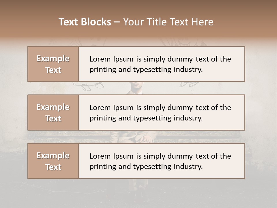 Businessman Outdoor Career PowerPoint Template