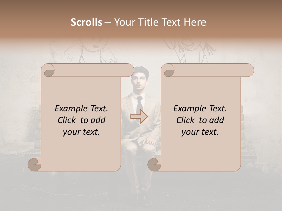 Businessman Outdoor Career PowerPoint Template