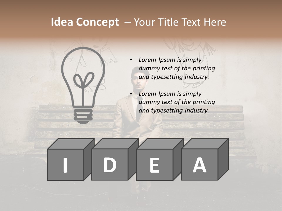 Businessman Outdoor Career PowerPoint Template