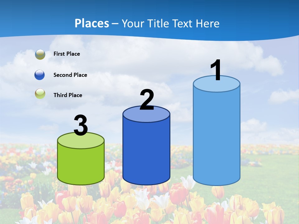 Landscape Sunshine Bloom PowerPoint Template