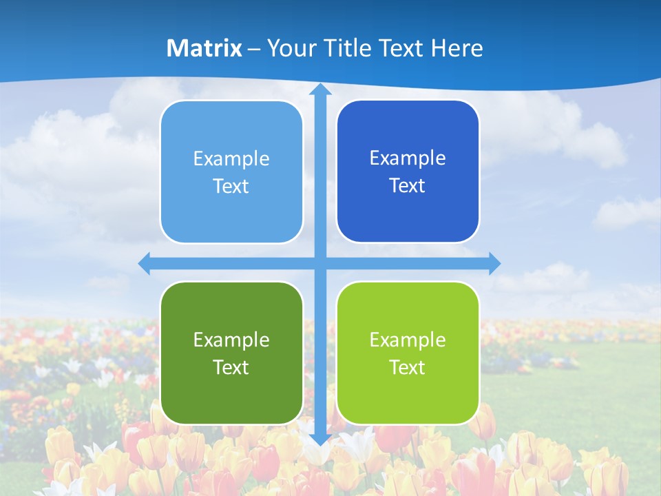Landscape Sunshine Bloom PowerPoint Template