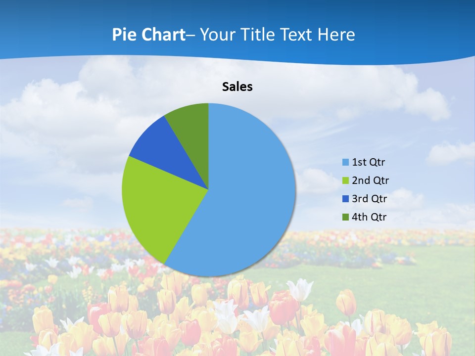 Landscape Sunshine Bloom PowerPoint Template