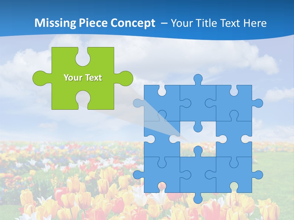 Landscape Sunshine Bloom PowerPoint Template