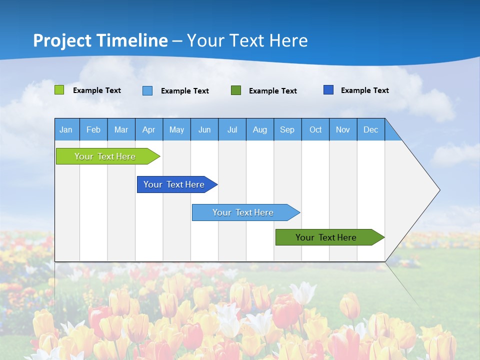 Landscape Sunshine Bloom PowerPoint Template