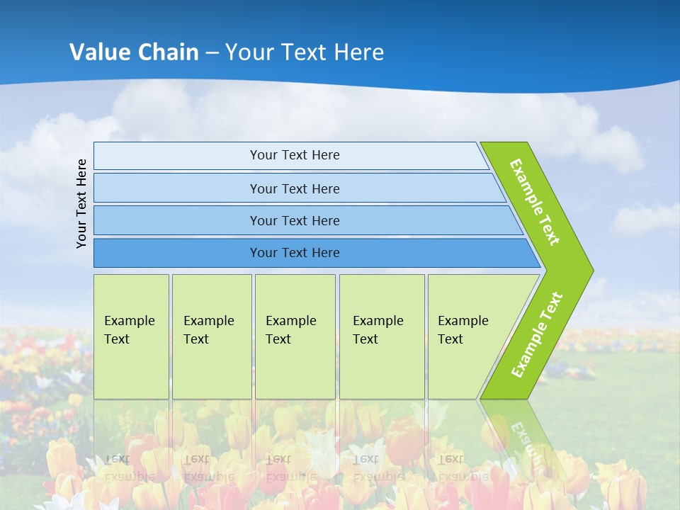 Landscape Sunshine Bloom PowerPoint Template