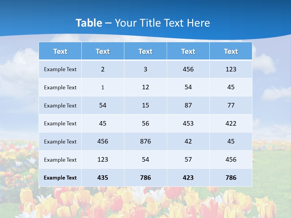 Landscape Sunshine Bloom PowerPoint Template