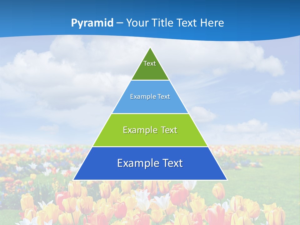 Landscape Sunshine Bloom PowerPoint Template
