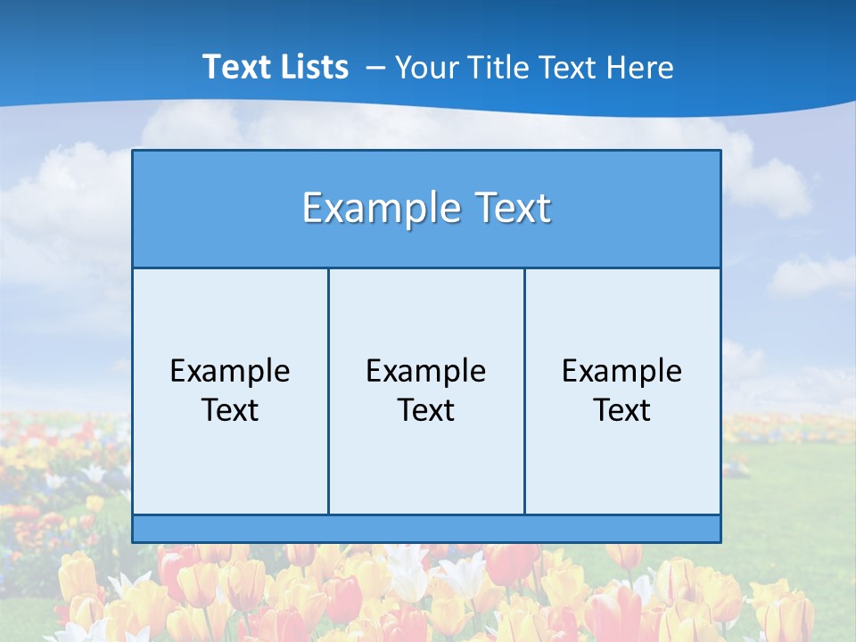 Landscape Sunshine Bloom PowerPoint Template