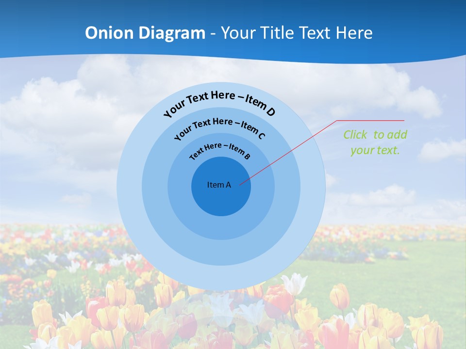 Landscape Sunshine Bloom PowerPoint Template