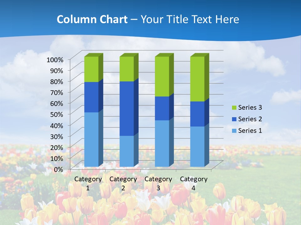 Landscape Sunshine Bloom PowerPoint Template