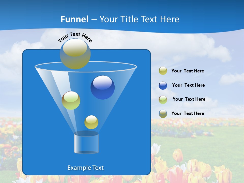 Landscape Sunshine Bloom PowerPoint Template