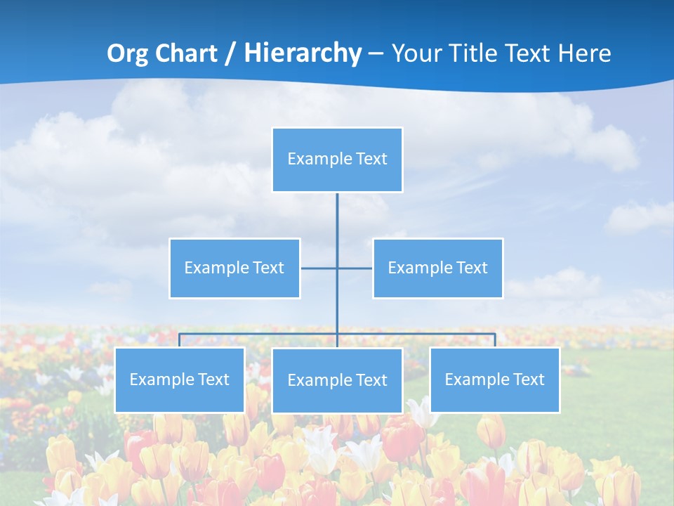 Landscape Sunshine Bloom PowerPoint Template