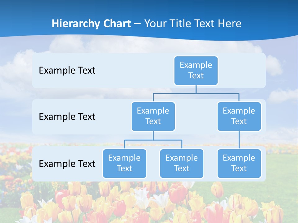 Landscape Sunshine Bloom PowerPoint Template