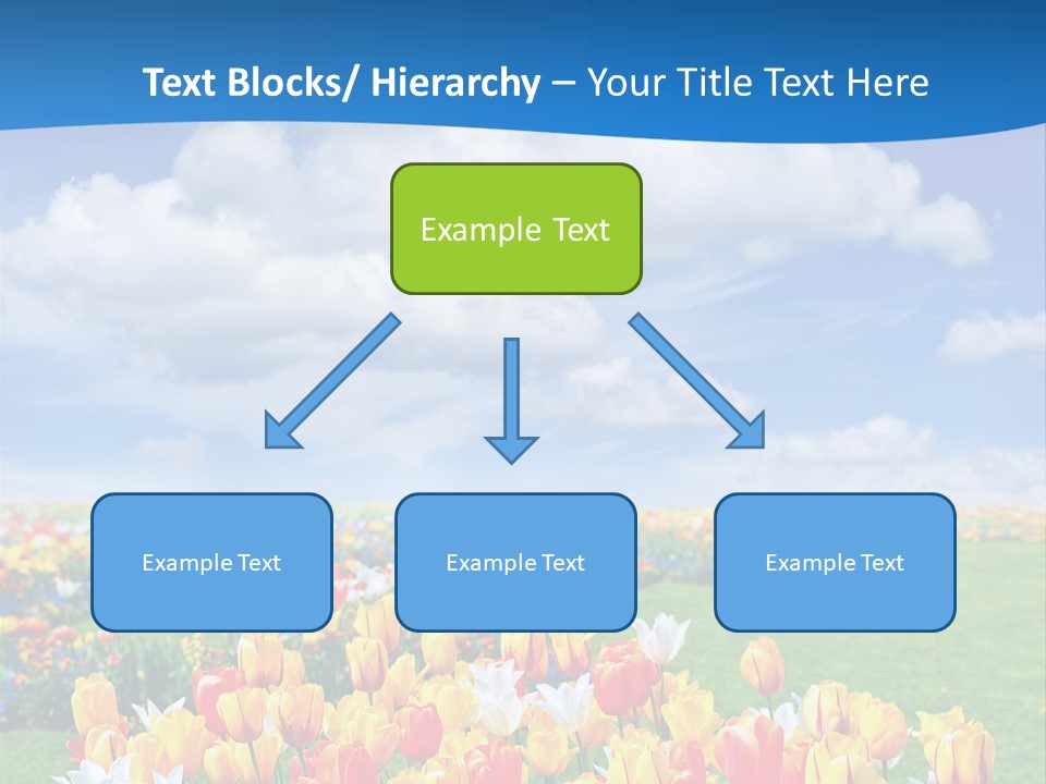 Landscape Sunshine Bloom PowerPoint Template
