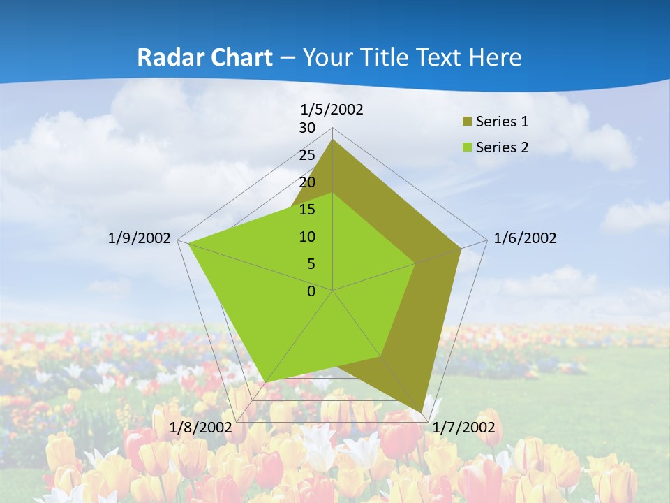 Landscape Sunshine Bloom PowerPoint Template