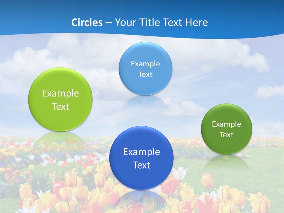 Landscape Sunshine Bloom PowerPoint Template