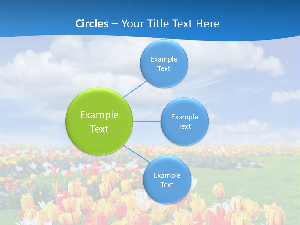 Landscape Sunshine Bloom PowerPoint Template