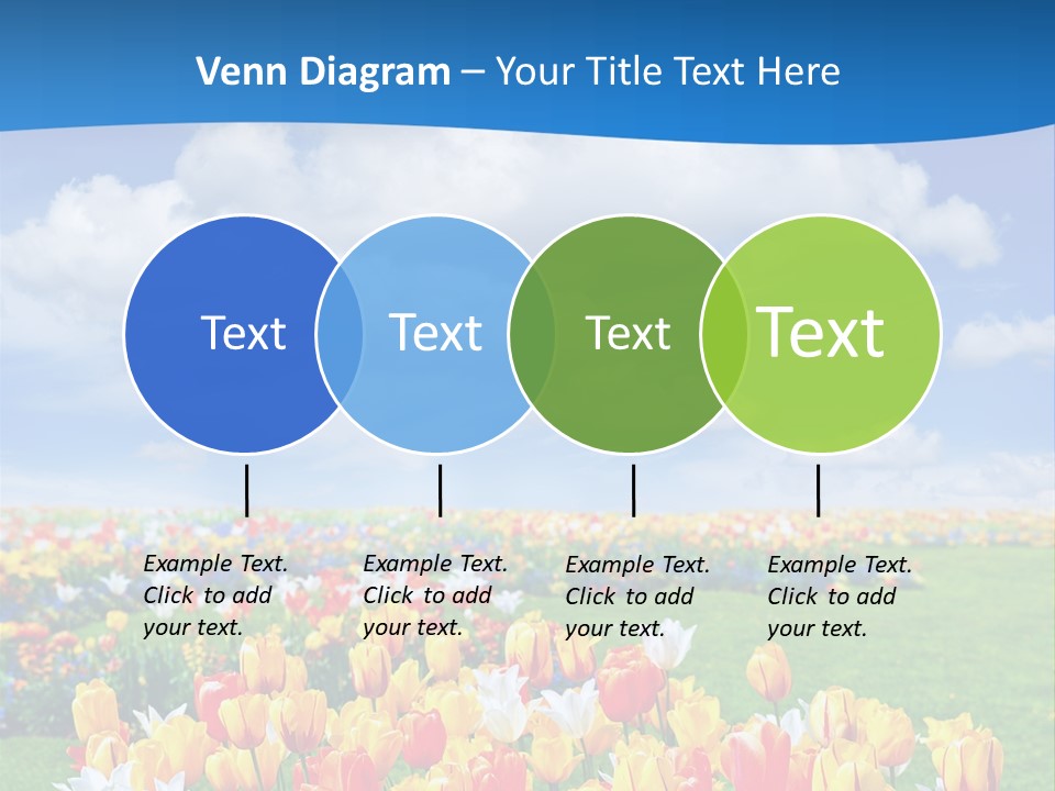 Landscape Sunshine Bloom PowerPoint Template