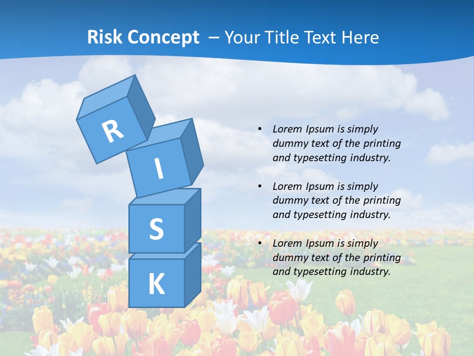 Landscape Sunshine Bloom PowerPoint Template