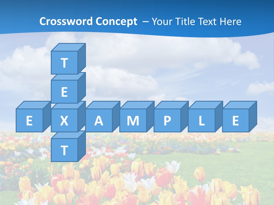 Landscape Sunshine Bloom PowerPoint Template