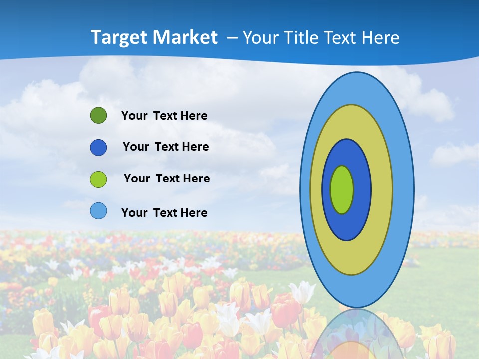 Landscape Sunshine Bloom PowerPoint Template