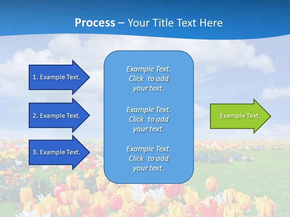 Landscape Sunshine Bloom PowerPoint Template