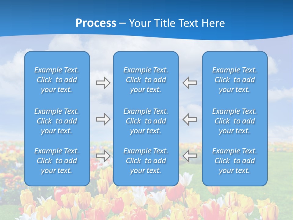Landscape Sunshine Bloom PowerPoint Template